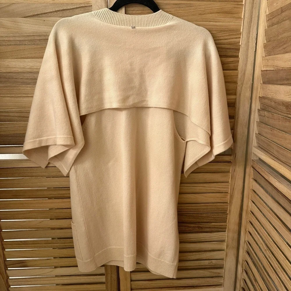 Chanel 2012 Runway Resort Ivory Cashmere Tunic Size S
